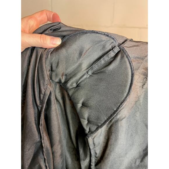 jacket beaded sequins short sleeve 100% silk black purple gold blue glam - Picture 11 of 13